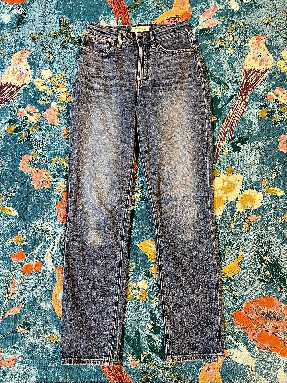 Madewell The Curvy Perfect Vintage Jean Straight Leg Blue Waist 26